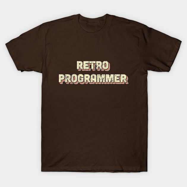Retro Programmer T-Shirt by vladocar